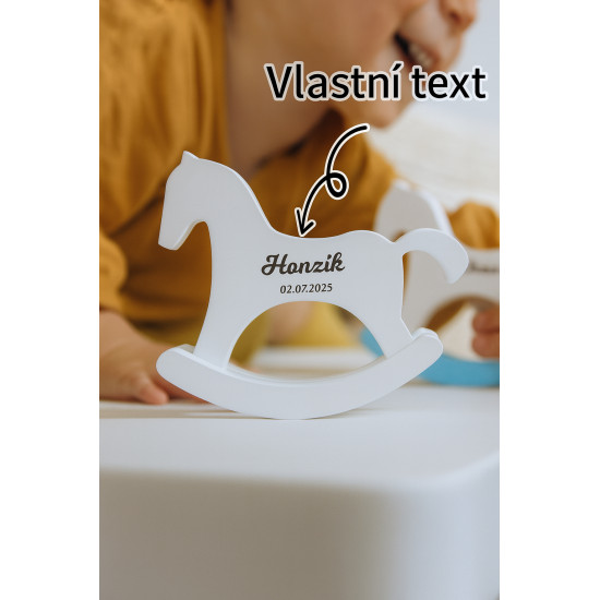 Dřevěný houpací koník se...