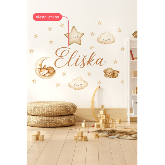 Samolepka na zeď s textem