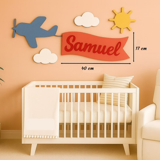 Letadlo - dřevěná dekorace...