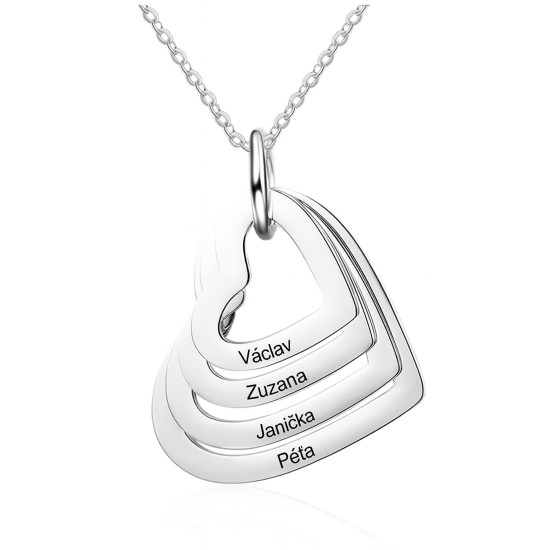 Náhrdelník se srdíčky a...