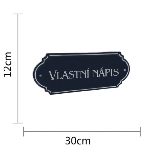 Dřevěná jmenovka stáje