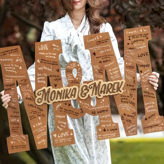 Dřevěný svatební stojan pro...