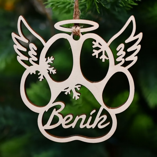 Dřevěná památeční ozdoba